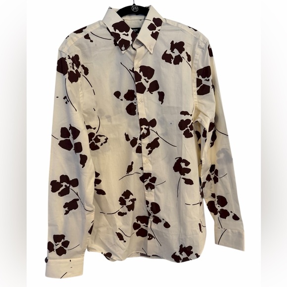 EXPRESS FLOWER PRINT BUTTON DOWN Cotton SHIRT TOP SIZE SMALL SLIM WOMENS - Picture 12 of 13